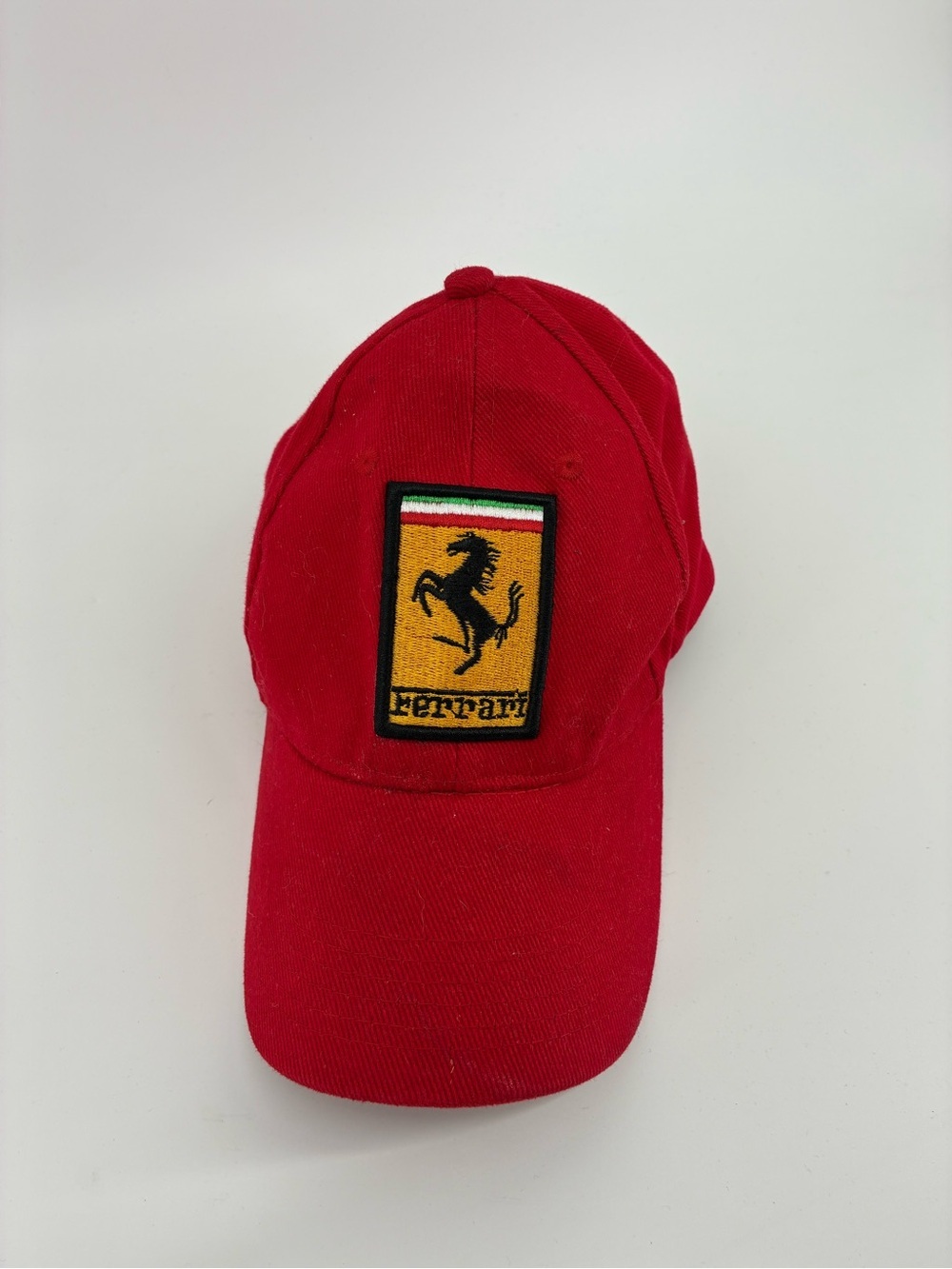 Ferrari Red Cap with Yellow Prancing Horse Patch